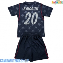 Camisa de time de futebol Estados Unidos Folarin Balogun #20 Replicas 2º Equipamento Infantil Mundo 2026 Manga Curta (+ Calças curtas)
